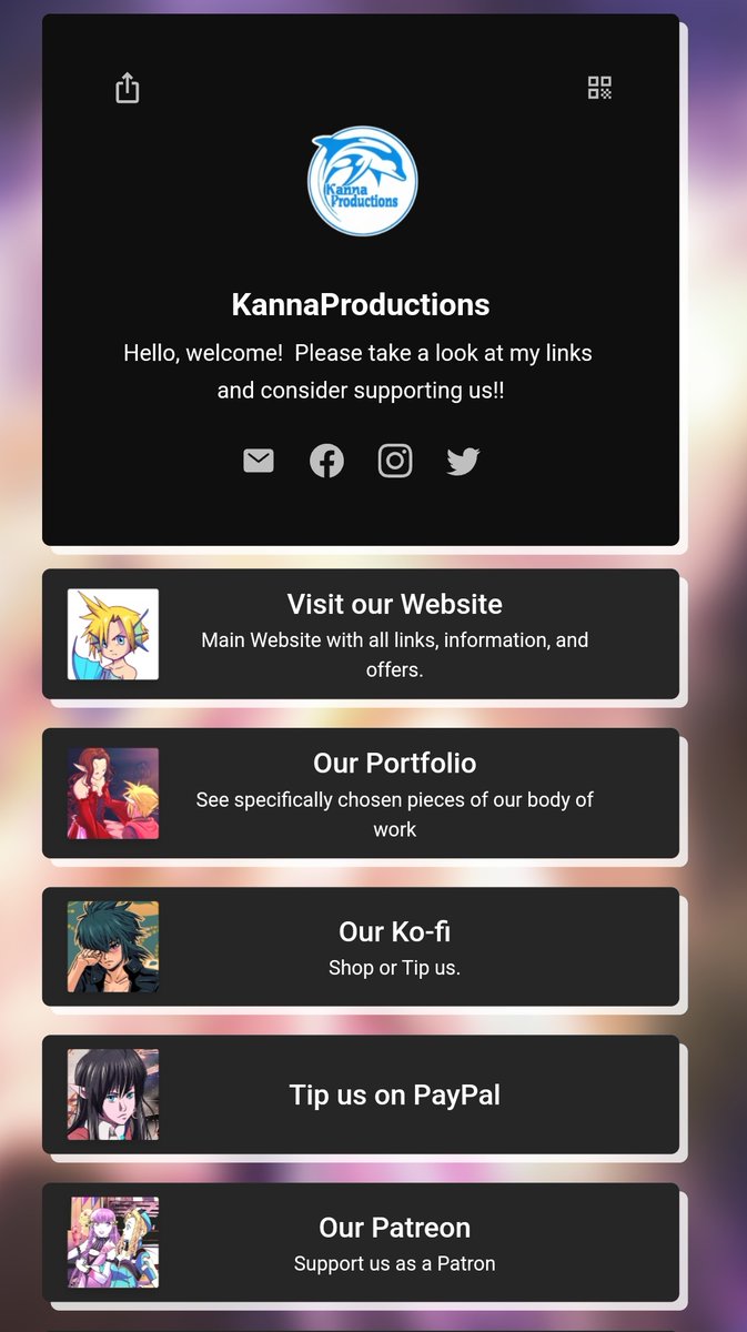 kannaproduction's tweet photo. We now have a #portaly.  Its like linktree, so it'll serve as a easy access to all my links! It'll be linked on my bio from here out. https://t.co/36qogOGn7s