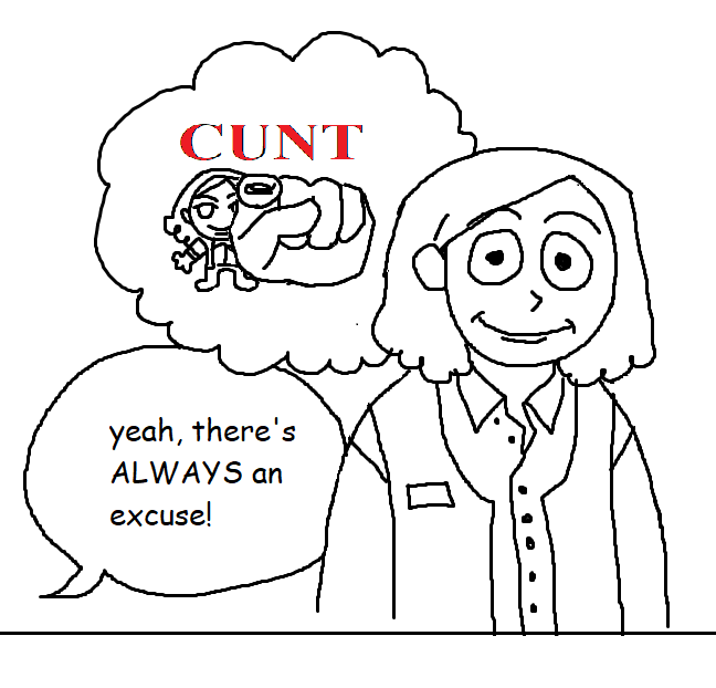 trackpad doodle of me remaining calm and collected at work today 