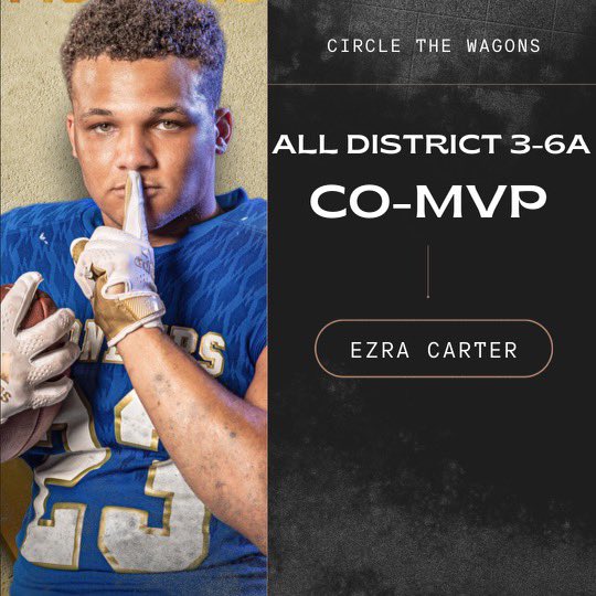 BosFootball's tweet photo. District 3-6A Co-MVP
Sr, Captain, RB @EzraCarter11 https://t.co/lO4oiU06dY