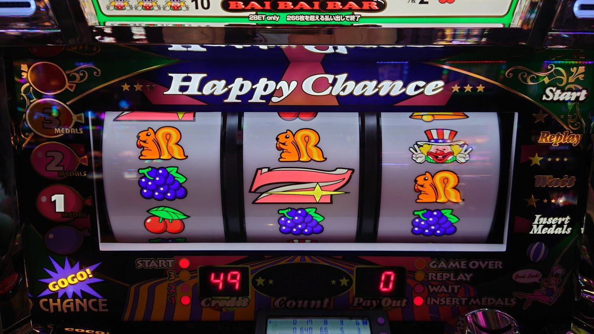 今日は来客により稼働不可なので、先日打ったハッピージャグラーV3から