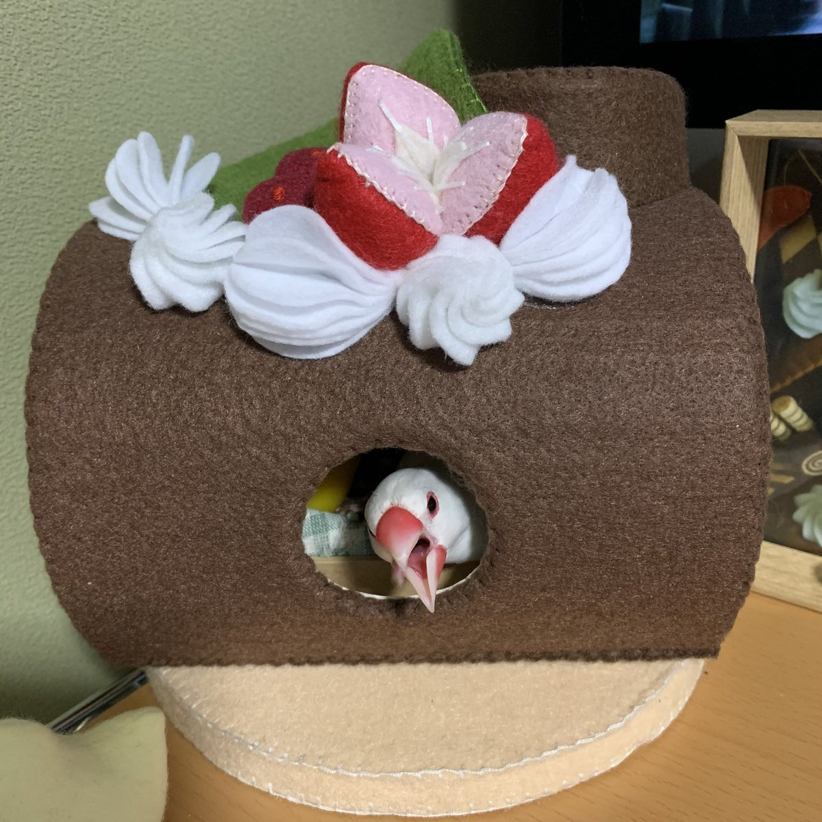 kyumei_fukan's tweet photo. 世の文鳥さんの多くはカゴの外に別宅を持っていて、そこにいつかかいぬしを招き入れたいと思っている。 https://t.co/p7CH3FR07q