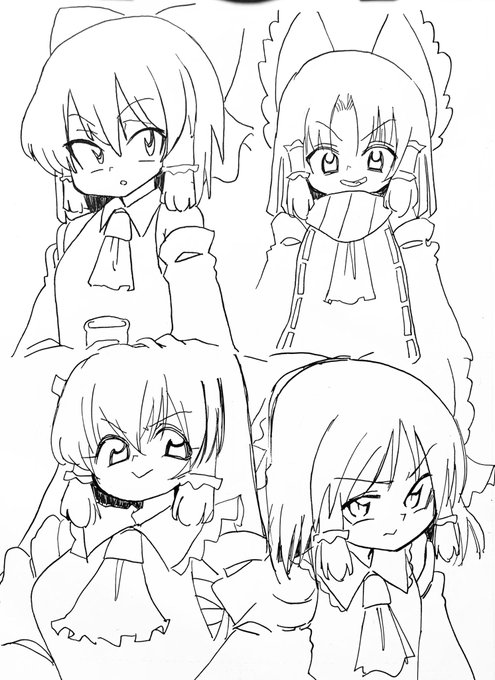 RIM一家描きわけペン画 