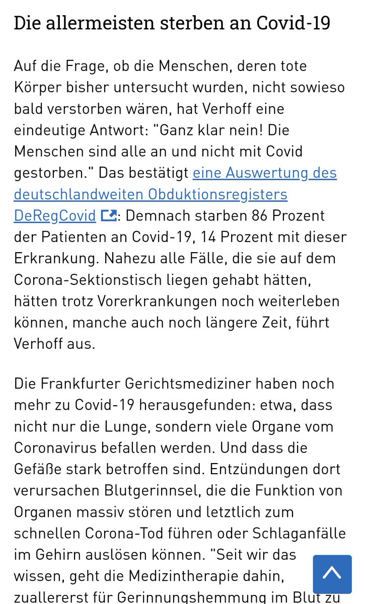 Wir sterben AN und nicht mit COVID.

Danke Prof. Verhoff und Team der Rechtsmedizin Frankfurt!
