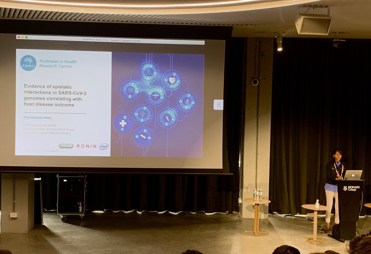 Natalie Twine (@nat_twine) on Twitter photo <a href="/milnepri/">Priya Milne</a> shares her work looking at #Covid patient outcomes based on #sarsCov2 genetic mutations and interactions using #VariantSpark and #BitEpi platforms from the <a href="/TBioinf/">TransfBioinf</a> group. <a href="/ehealthresearch/">AEHRC</a> .Read more about this awesome work here ncbi.nlm.nih.gov/pmc/articles/P… <a href="/milnepri/">Priya Milne</a> shares her work looking at #Covid patient outcomes based on #sarsCov2 genetic mutations and interactions using #VariantSpark and #BitEpi platforms from the <a href="/TBioinf/">TransfBioinf</a> group. <a href="/ehealthresearch/">AEHRC</a> .Read more about this awesome work here ncbi.nlm.nih.gov/pmc/articles/P…