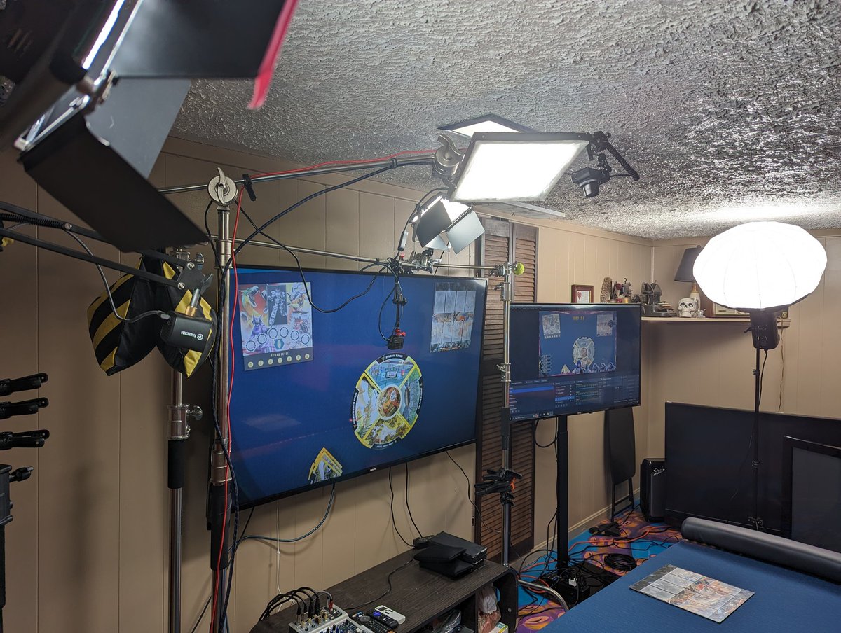 ThatMoustachio's tweet photo. @KaneKrlic Many months ago you said you were interested in the Power Rangers board game system I was creating; I'm almost done with the mini-studio for it. Hopefully will be live with the whole thing early January. https://t.co/B372QC8UUE