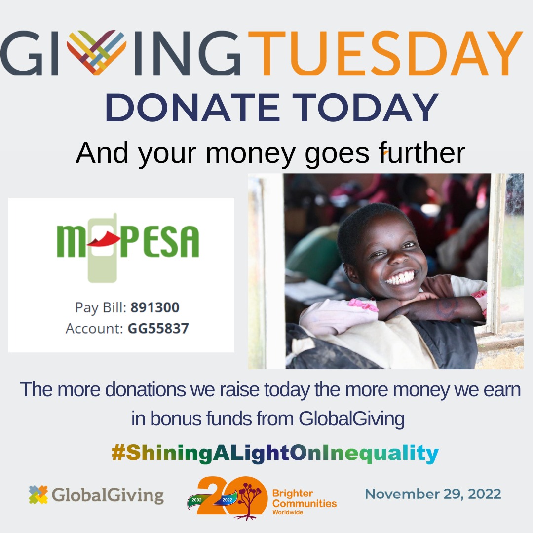 Maria Kidney (@mariabkidney) on Twitter photo Today is the day!! For the next 24 hours all donations to <a href="/4abrighterworld/">Brighter Communities</a> will be eligible for matched funding up to 100%. Please help us to support families in Kenya. Asante Sana! Today is the day!! For the next 24 hours all donations to <a href="/4abrighterworld/">Brighter Communities</a> will be eligible for matched funding up to 100%. Please help us to support families in Kenya. Asante Sana!