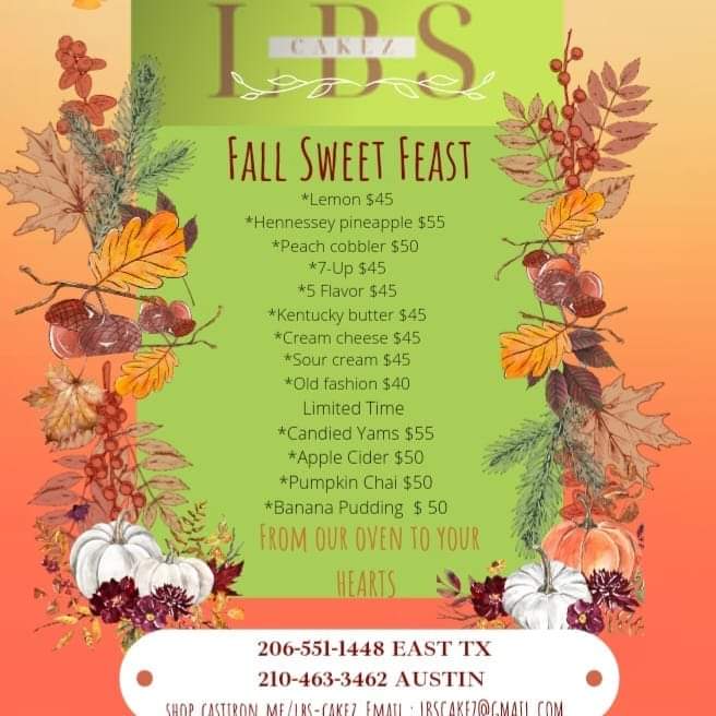 We seen that ol dry cake you were serving last Thursday 😬, we're dropping the menu below. Please don't make the same mistake twice, cause Xmas is around the corner.

Leave the baking to us &amp; order yours today!