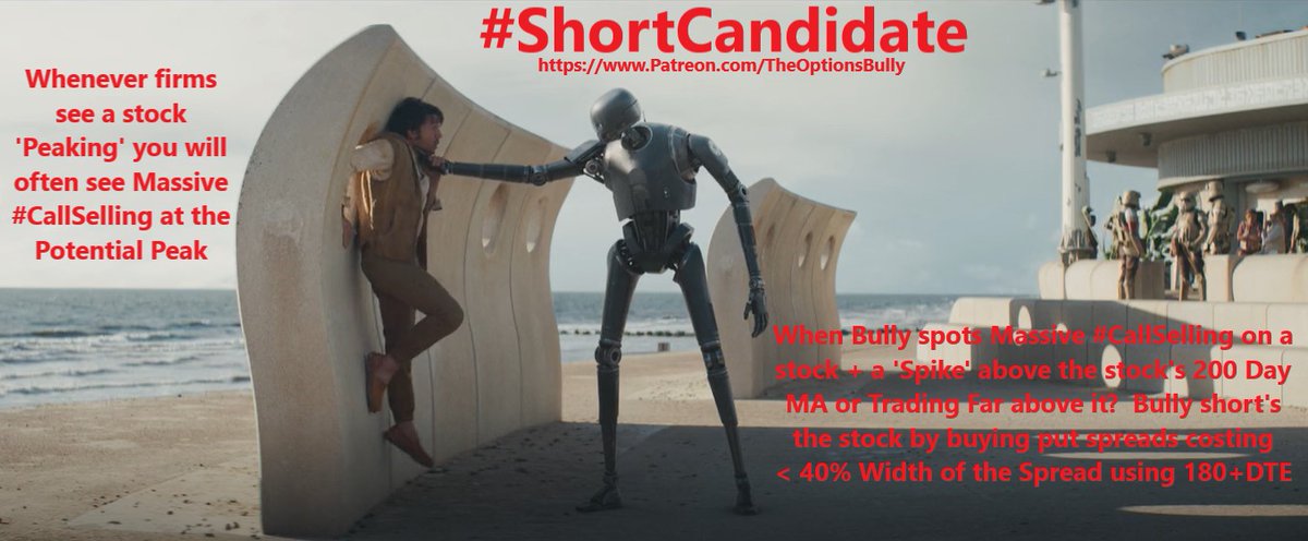 Fredbenz0's tweet photo. #TheOptionsBully says:
In Tomorrow's #Dread Report I'll be revealing another Infamous #ShortCandidate
Usually batting 100% on all my Shorts
But I need to confirm volume tomorrow so I won't reveal the short till after volume verification
Stay tuned. More $$/profits coming https://t.co/t6oRQfBMRF