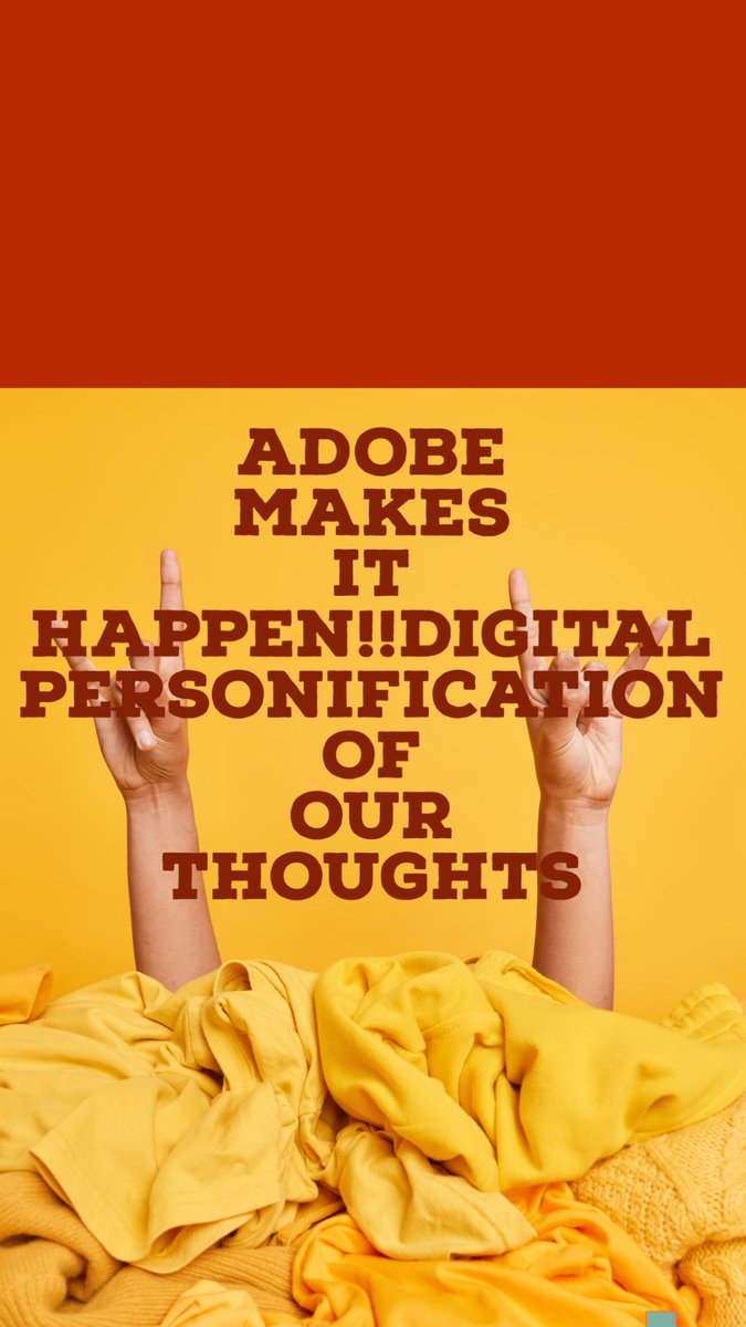 Adobe makes it happen!!Digital personification of our thoughts #AdobeExpress <a href="/AdobeForEdu/">Adobe For Education</a> <a href="/DePedagogics/">De Pedagogics</a> #creativityforall