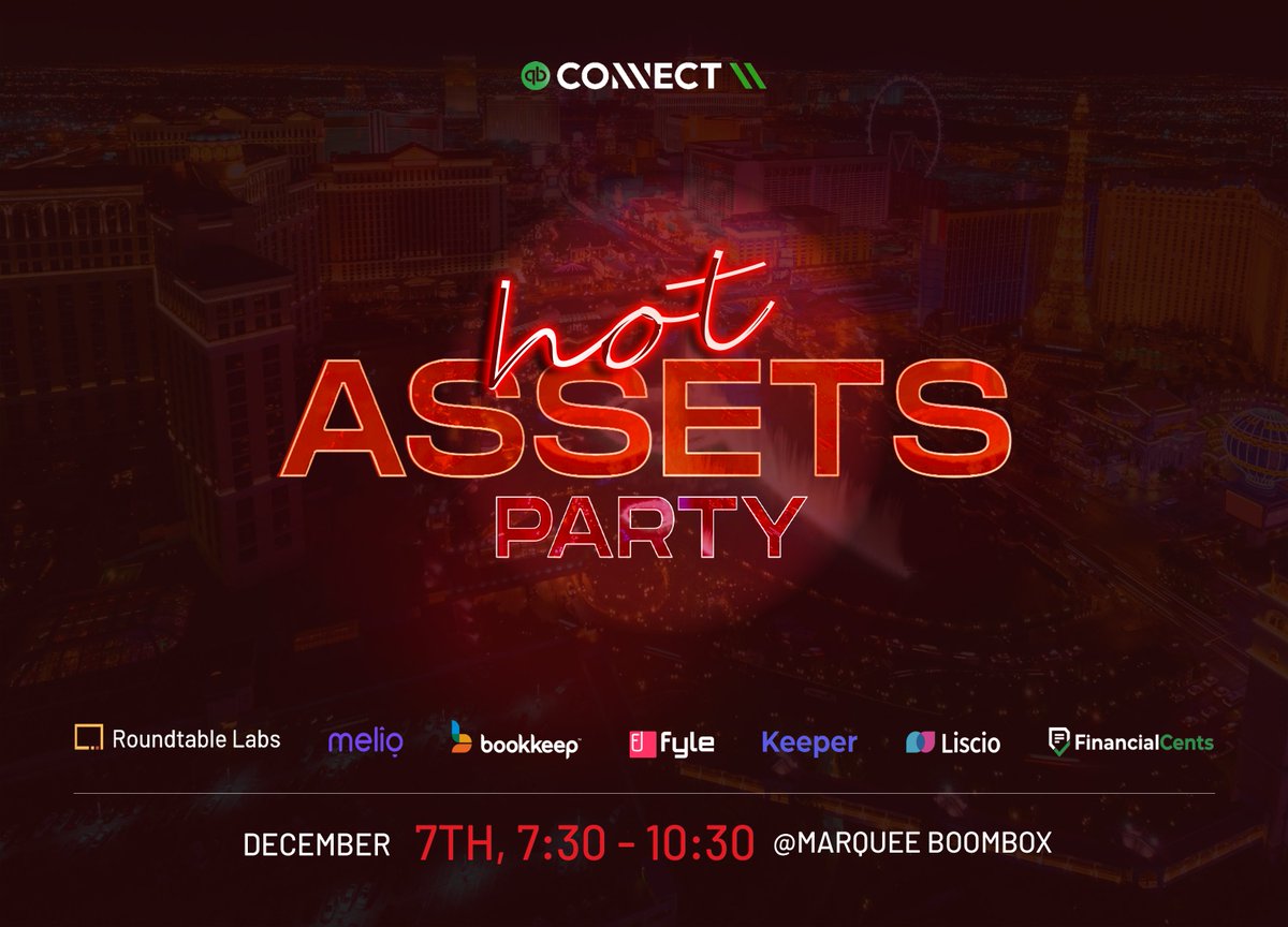 FyleHQ's tweet photo. Fyle has joined the Roundtable Labs community &amp; is starting with a bang

We've joined forces with @MelioPayments @bookkeepcom  @_FinancialCents https://t.co/DClguJtNL9 @LiscioCX &amp; @RoundtableLabs to host the Hot Assets Party at #QBConnect

Registered yet? https://t.co/filNCATxiX https://t.co/QlUBMVpCNb