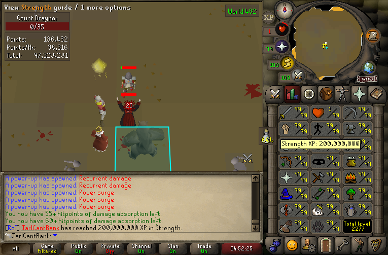 Ok... I finally got max str leave me alone now guys