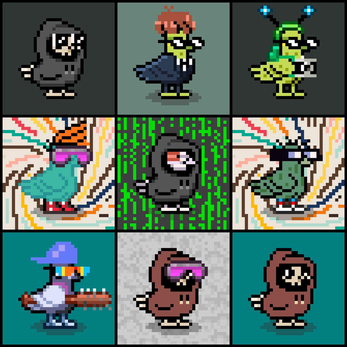ArtKaroon9's tweet photo. My little birb collection…

…I think these are some of the coolest ones in the @cryptobirbsnft collection 😎 https://t.co/HExVnow6wB