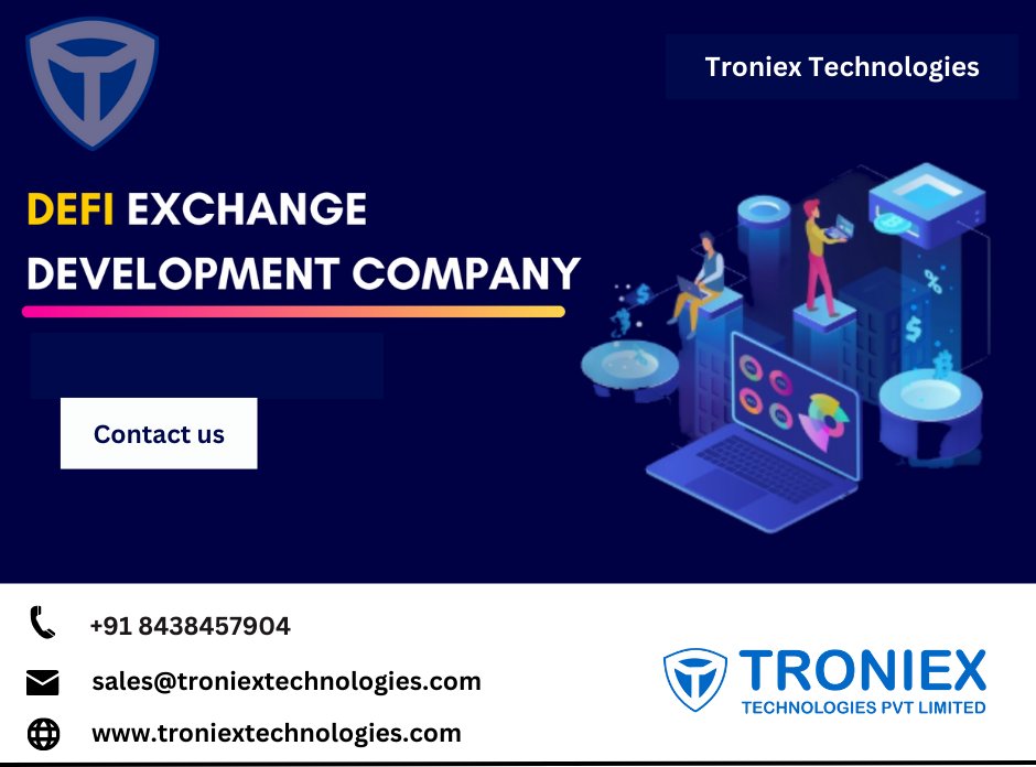 Troniextech's tweet image. #Decentralizedexchangedevelopment #Defiexchangedevelopment #defidevelopmentservice #defiexchanges