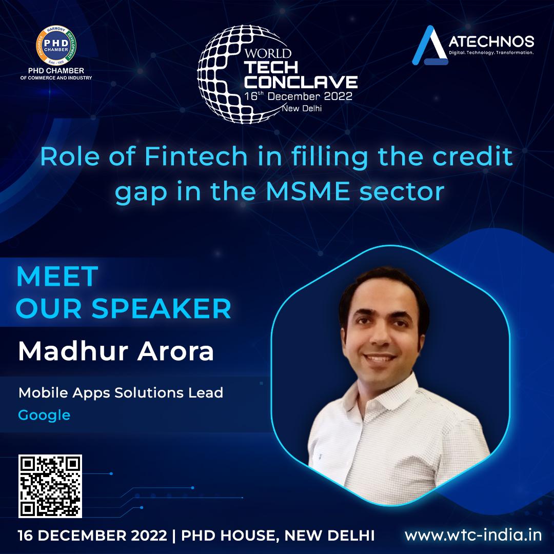 We invite you to join Mr. Madhur Arora for the “World Tech Conclave” on 16th December 2022 at PHD House, New Delhi. 

Register Now: wtc-india.in 

#PHDCCI #WorldTechConclave2022 #technology  #greeneconomy #fintech #retailtech #healthtech #edtech #web3 #wtc #wtc2022