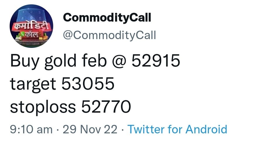 CommodityCall tweet picture