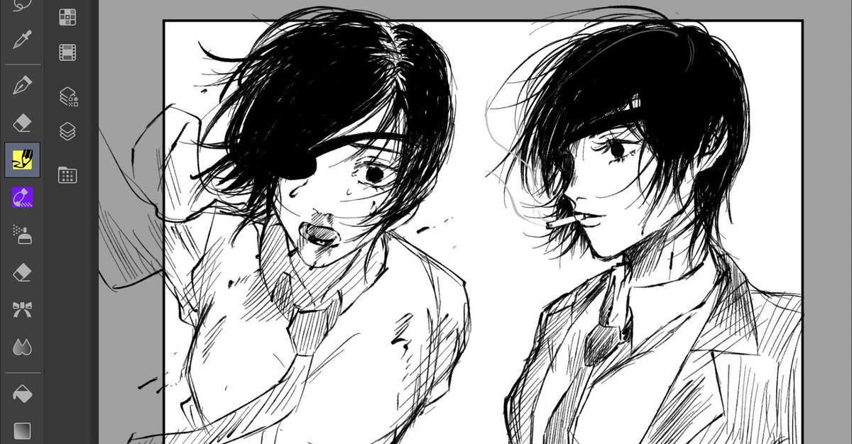 jjbamha's tweet photo. 姫野先輩に惚れた衝動で描いてしまった…(ネタバレ注意 https://t.co/pW7RcZp9dJ