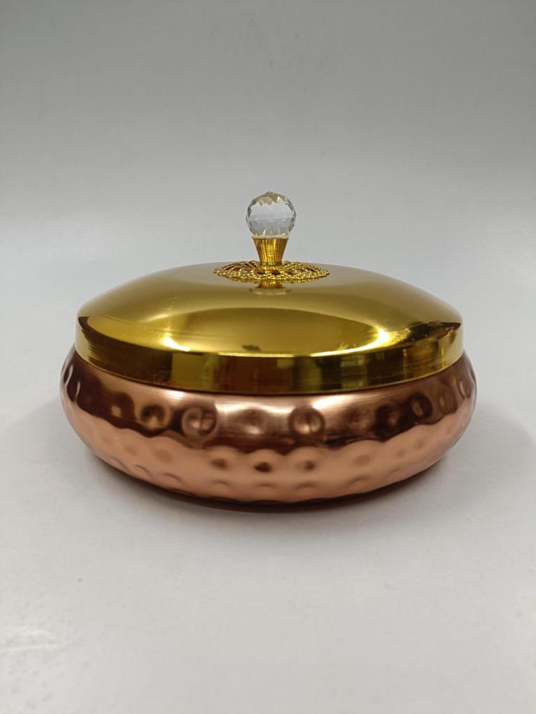 Copper, brass handmade, dry fruit box #DryFruitBox #CopperProduct #BrassProduct #BrassGift #CopperGift #WeddingGift #ReturnGift
