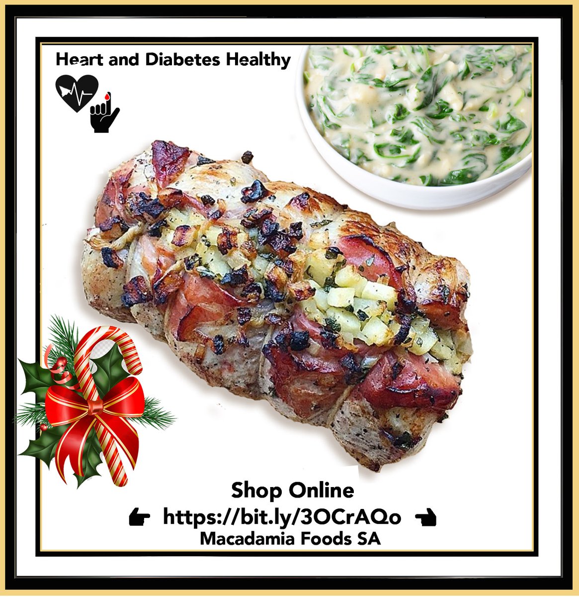 MacadamiaFoodSA's tweet photo. 𝐀 𝐒𝐩𝐞𝐜𝐢𝐚𝐥 𝐂𝐡𝐫𝐢𝐬𝐭𝐦𝐚𝐬. 🎄✨ 𝐋𝐨𝐯𝐞, 𝐅𝐨𝐨𝐝, 𝐅𝐚𝐦𝐢𝐥𝐲 𝐚𝐧𝐝 𝐅𝐫𝐢𝐞𝐧𝐝𝐬.💞💫
Macadamia Makkah, Apple, Sage, Prosciutto-Stuffed Pork Tenderloin is easy to prepare, full of flavor, and has extra crunch.

𝐒𝐡𝐨𝐩 𝐎𝐧𝐥𝐢𝐧𝐞:
👉 https://t.co/P6uC3mM3UT
~ https://t.co/ihiPXrDG1h