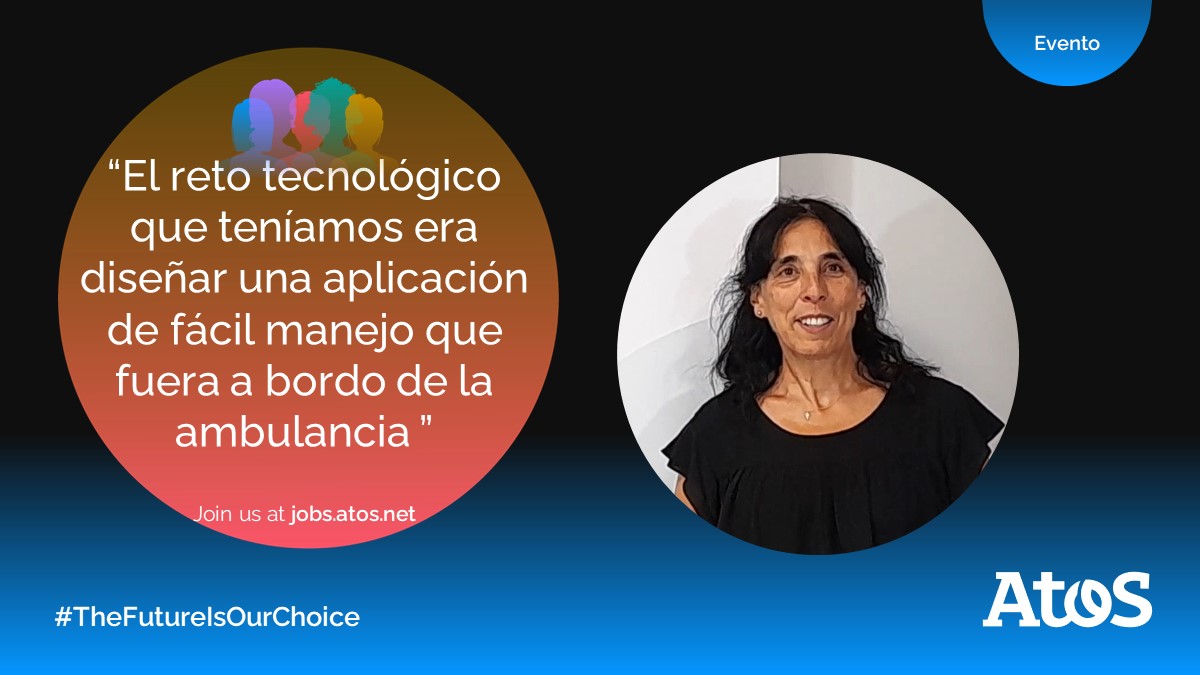 AtosES's tweet photo. Atos ha desarrollado una solución de Historia Clínica Embarcada para las ambulancias de Soporte Vital Avanzado de @SAMUR_PC. Mar de la Mano, una de las integrantes del equipo a cargo de su desarrollo nos cuenta su experiencia en el proyecto👉 https://t.co/9UMRPdXZyp
#WomenInTech https://t.co/P7YY7tJFLV