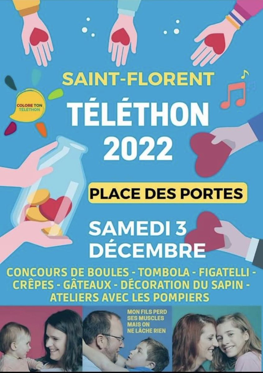 AmicaleSaintFlo's tweet photo. ⚠️⚠️ SAMEDI 3 DÉCEMBRE ⚠️⚠️ TELETHON 2022 à partir de 10h #Telethon2022 https://t.co/YEQzHIVEpE