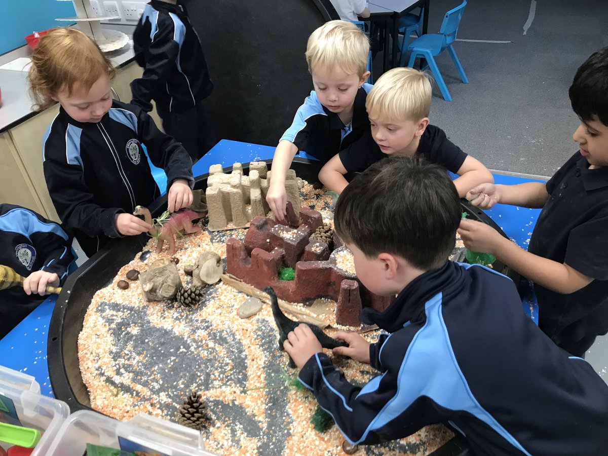 Dinnington_Rec's tweet photo. Reception ⁦@DinningtonFirst⁩ are really enjoying our tuff tray activities to help their fine motor skills and dinosaur play. #OpenToNewExperiences #EYFS #LearningThroughPlay https://t.co/t2CgcuHEcs