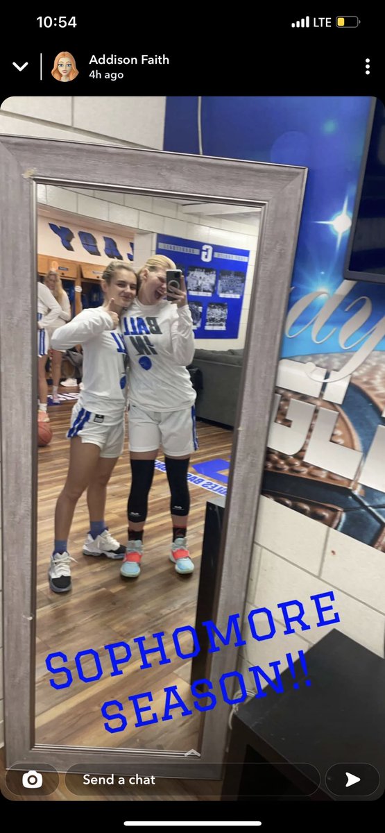 kaciegill44's tweet photo. Pic before the game tonight. Got the W, but definitely not how we wanted/expected the night to go. Please say a prayer for my girl and that we get good results in the morning. No matter the outcome we will get through this 💙 #44 Love you big Kid! @WidelskiAddison https://t.co/g2S5kyxRlQ