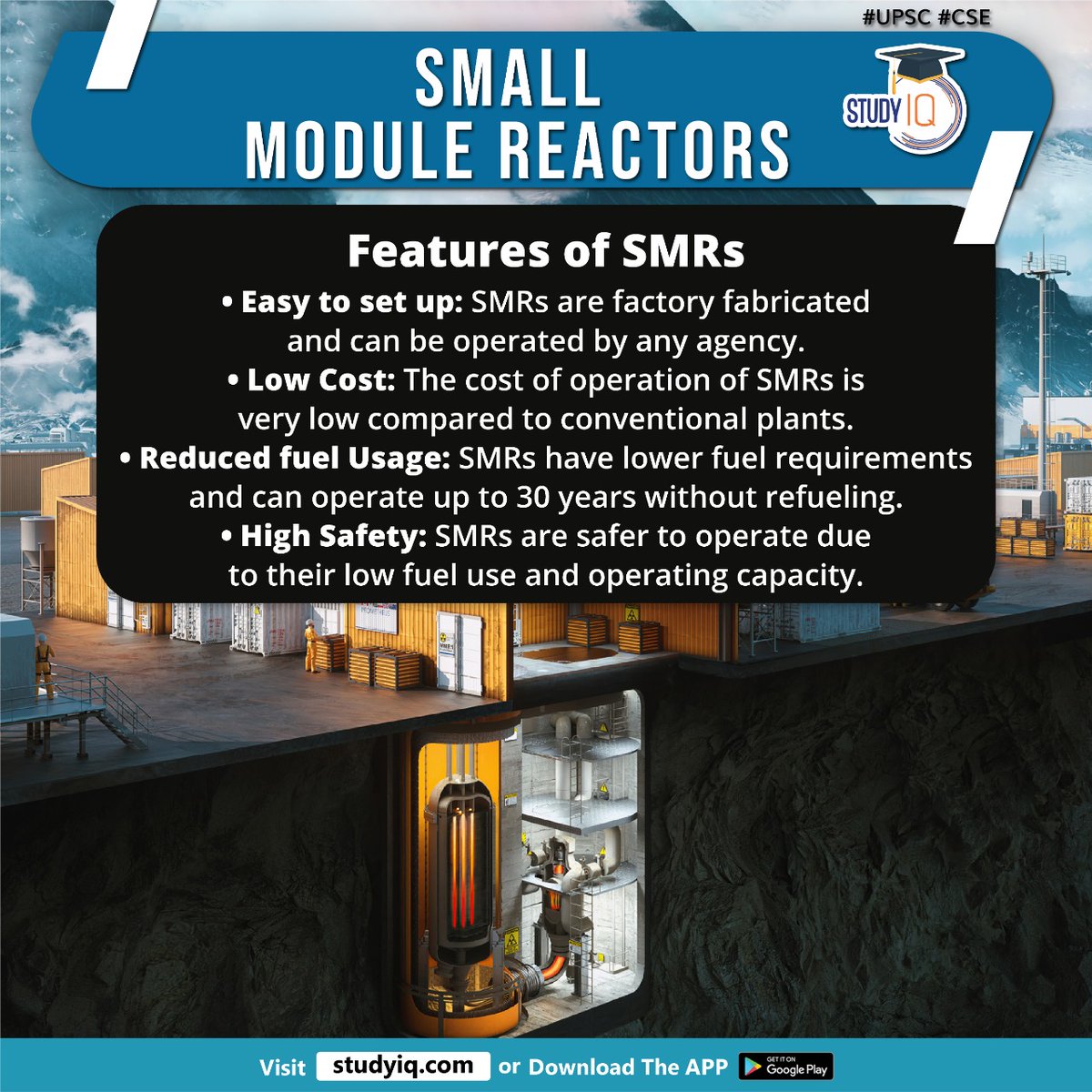 upsciq's tweet photo. #Small #Module #Reactors
#smallmodulereactors #india #cleanenergtransition #smrs #nuclearreactors #300mw #powerreactors #thermalenergy #nuclearfission #electricalpower #featuresofsmrs #plants #reducedfuelusage #lowfuel #powercapacity #upsc #cse #ias #ips #hottopics #newstopics https://t.co/onjV0Ya9NQ