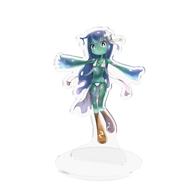 pixiv factoryでオリジナル作品のグッズ化してみました。ジェリーズはアクリルフィギュアにしたり、一枚絵はタペストリーにしてみたり、色々作ってみようと思います。 