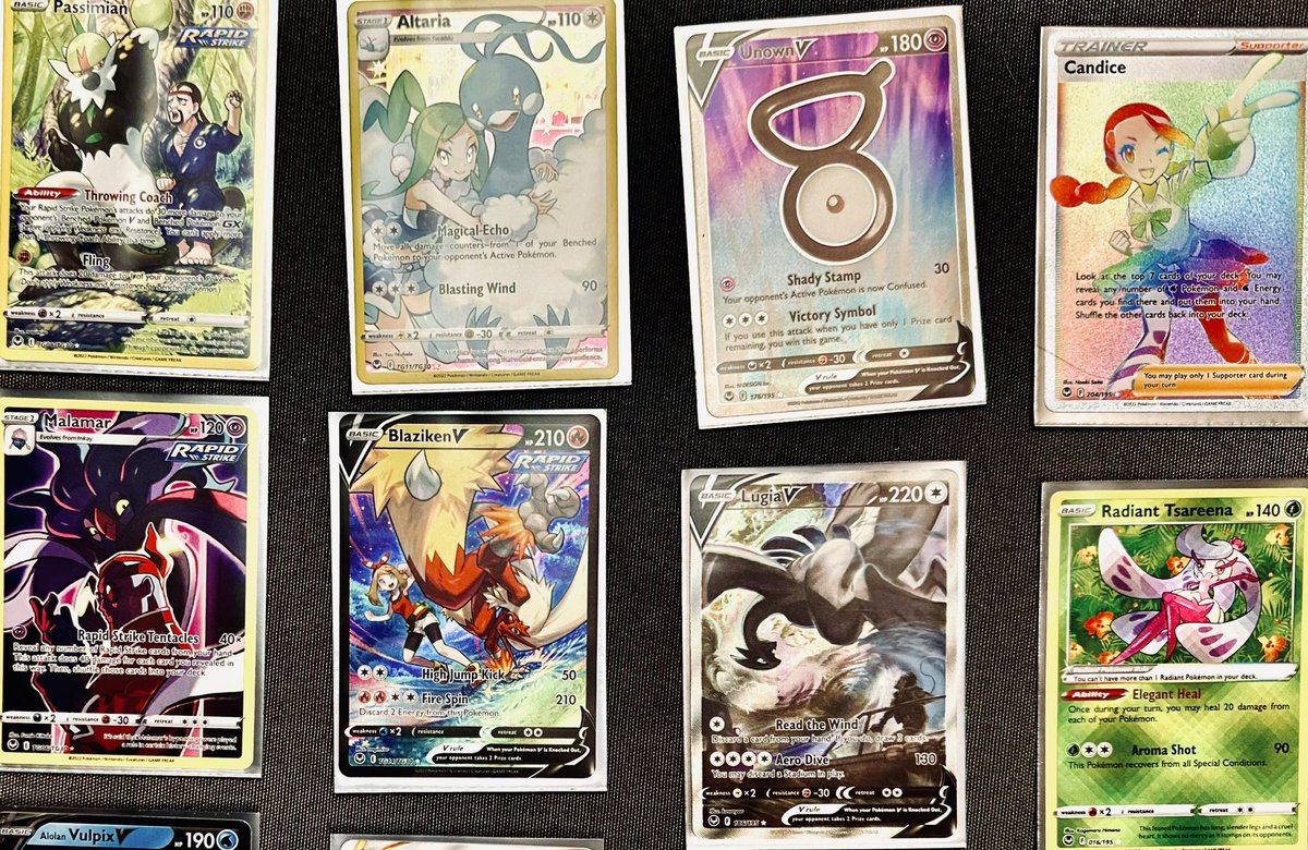 Level1Villager's tweet photo. @LeonhartYT Opened my Booster Box of Sliver Tempest from @RareCandy and got some amazing pulls—including the Lugia Alt Art!! #lastpackmagic #greatset #hartsquad https://t.co/sbSC74hK0M