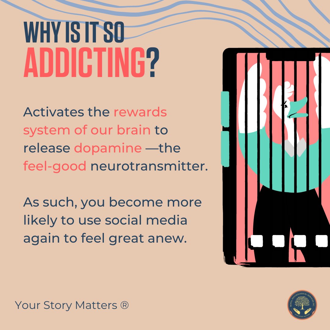 bofillpsychserv's tweet photo. How do we know if too much social media is too much? Is excessive social media consumption the same as social media addiction? Learn more about this below!

#BPSCares
#BPSafeSpace
#BPStoryMatters
#KeepGoing
#MentalHealthAwareness https://t.co/ydeunIYV4z