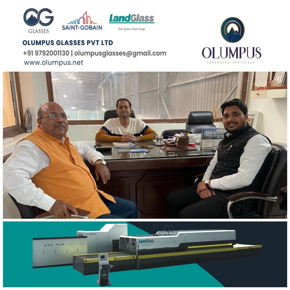 GlassNews4's tweet photo. Today met with Mr. Vivek Gupta (Managing Director) Manufacturer of stainless steel glass, metal handicrafts &amp; tumbler in Lucknow, Uttar Pradesh. 
#glasses #manufacturer #handicraftglass #tumbler #glassnews #magazine #olumpusglass #glassdealership #printmedia #superglass #Lucknow https://t.co/3z2JWvNN48