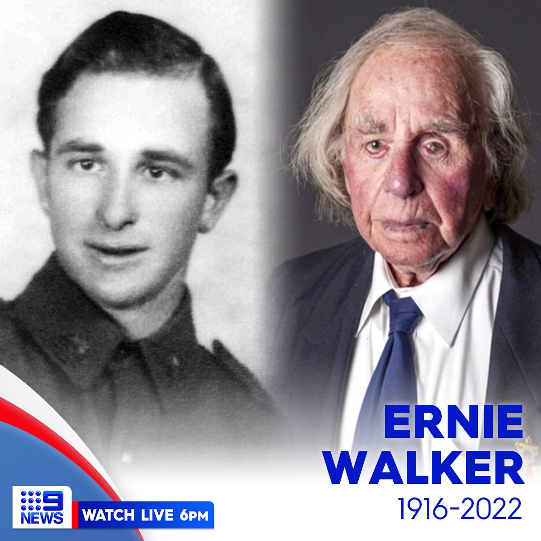 9News Australia on Twitter "Australian hero Ernie Walker, who served in World War II, has died