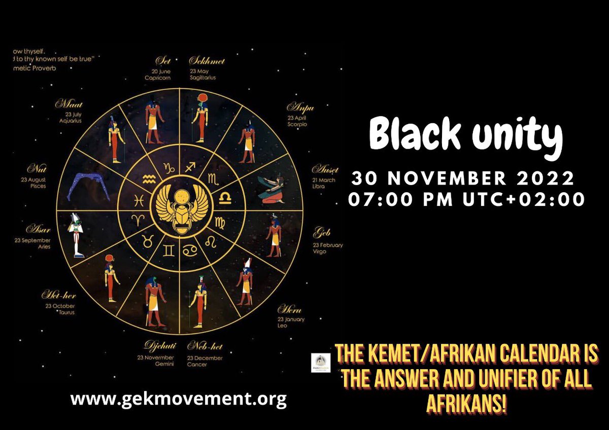 GEK_movement's tweet photo. It’s small things like our Wednesday Twitter space where our unity begins. Let’s discuss as parents of humanity &amp; authentic royals on practical ways to rise as a UNIT  &amp; be the Greater Empire of Kemet. They fear the unity of melanated people the most!🔥🥁https://t.co/QdM3eJMwOk https://t.co/YQOfObNTsa