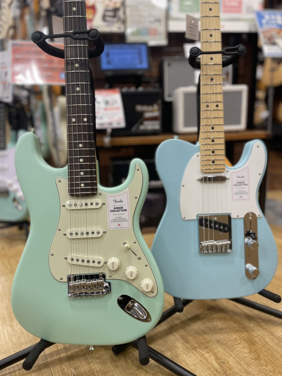 shima_naritaa's tweet photo. お待たせいたしました!#Fender からジュニアコレクションが入荷致しました!日本人の体型や特徴を徹底的に調査されてボディサイズ、サテン仕上げのカラーなど気になっている方が多いジュニアコレクション、是非お試しください♪
#エレキギター
#Juniorcollection https://t.co/ab6x6cNuen