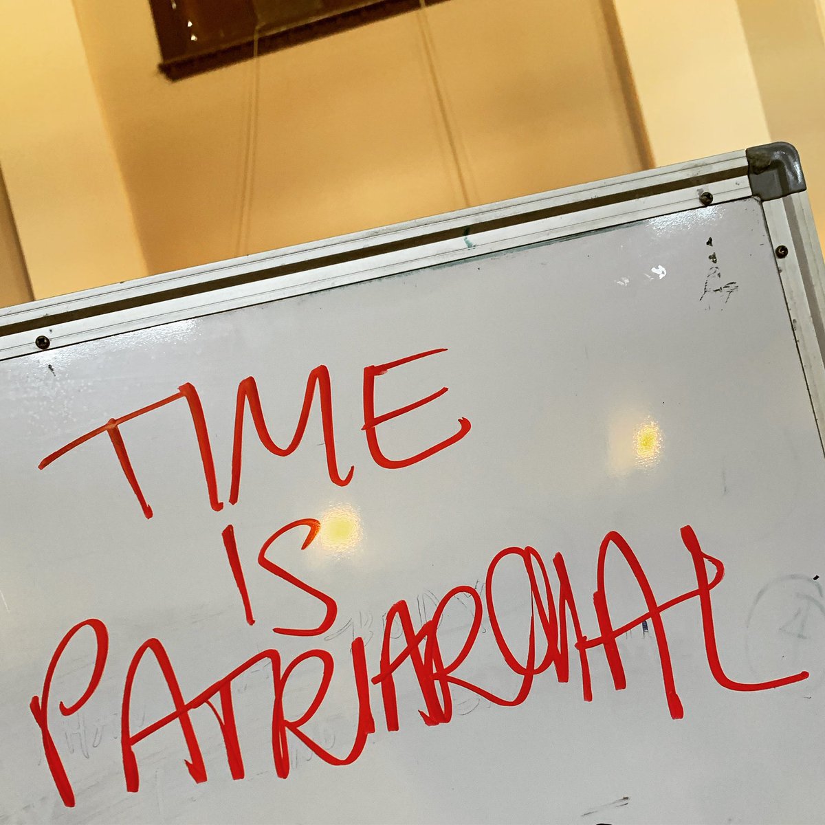 KateLarsenKeys's tweet photo. Time is patriarchal. #LessIsNecessary https://t.co/WjwiPLEPGM