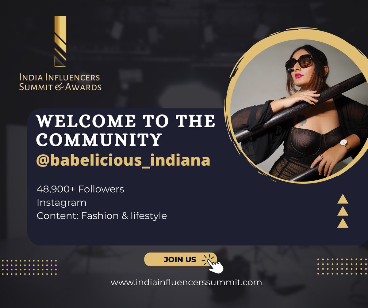 influence_india's tweet photo. Welcome aboard!
We are glad to welcome Dr. Ritu Yalagi to our exclusive community of influencers and content creators.
Excited to embark a remarkable journey together.

#experience #inaugural #awards #staytuned #influencers #influencermarketing #network #indiainfluencerssummit https://t.co/sTcHd0ZLYi
