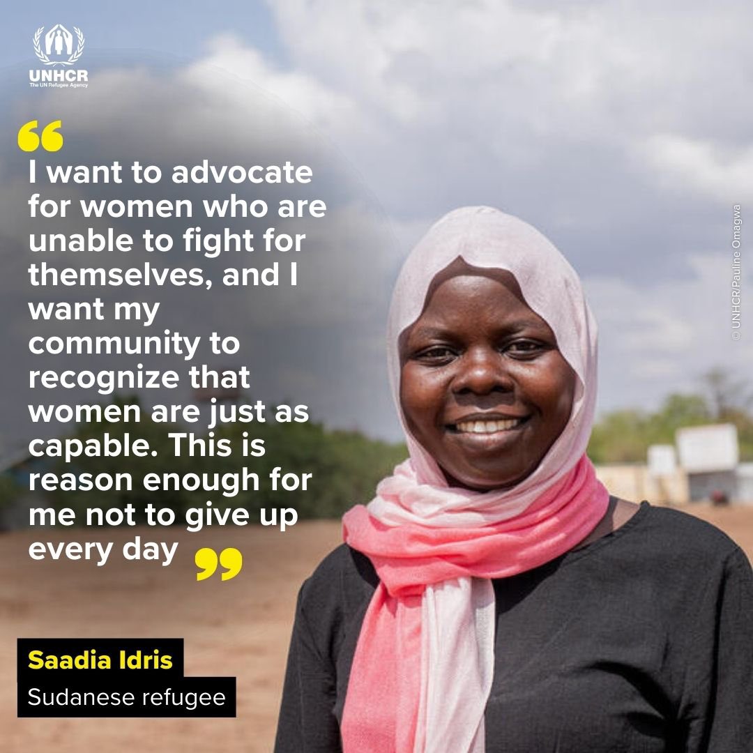 UNHCR_Kenya's tweet photo. Violence against women is one of the most prevalent human rights violations in the world. 

Saadia is raising awareness on prevention of Gender-Based Violence in Kakuma to combat it. 

We all have a role to play, let’s unite to End Violence against Women. #16Days #OrangeTheWorld https://t.co/4wrCYpCrTJ