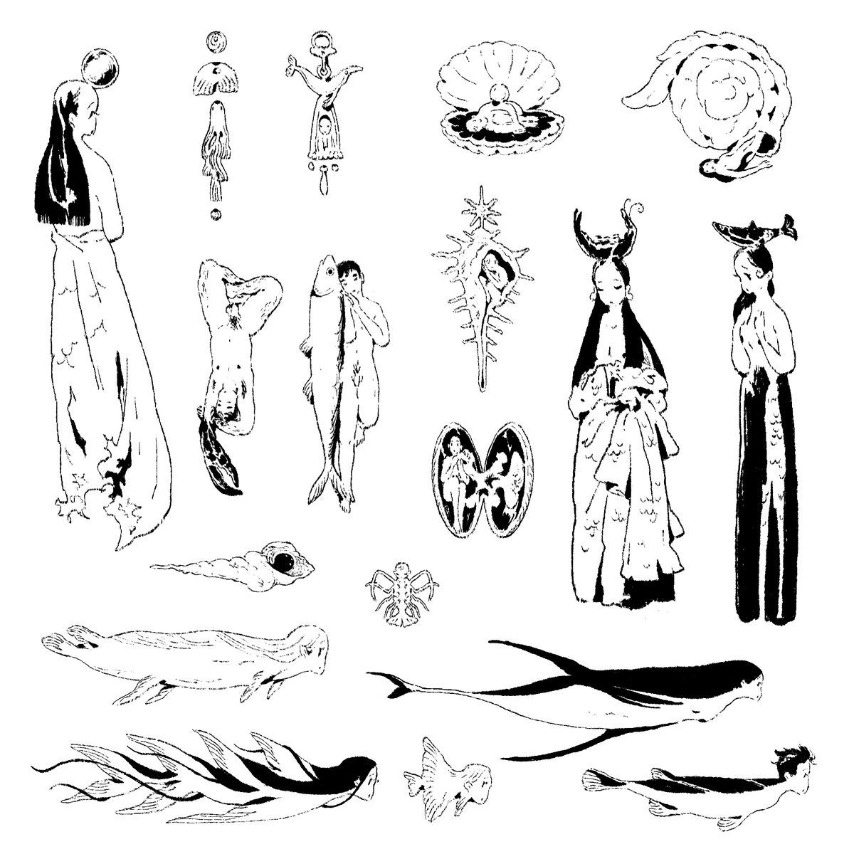 Tattoo Flash Sheet II: Oceanic is now available on my shop 🐟💤

https://t.co/DApXtutrOg 