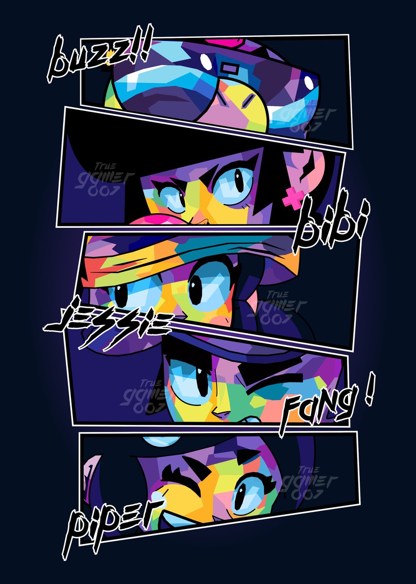 TrueGamer0071's tweet photo. #BrawlStars #BrawlStarsArt #PopArt 
Braw Stars Pop Art Pt.2 ✨ https://t.co/lVdYJ7hOBO