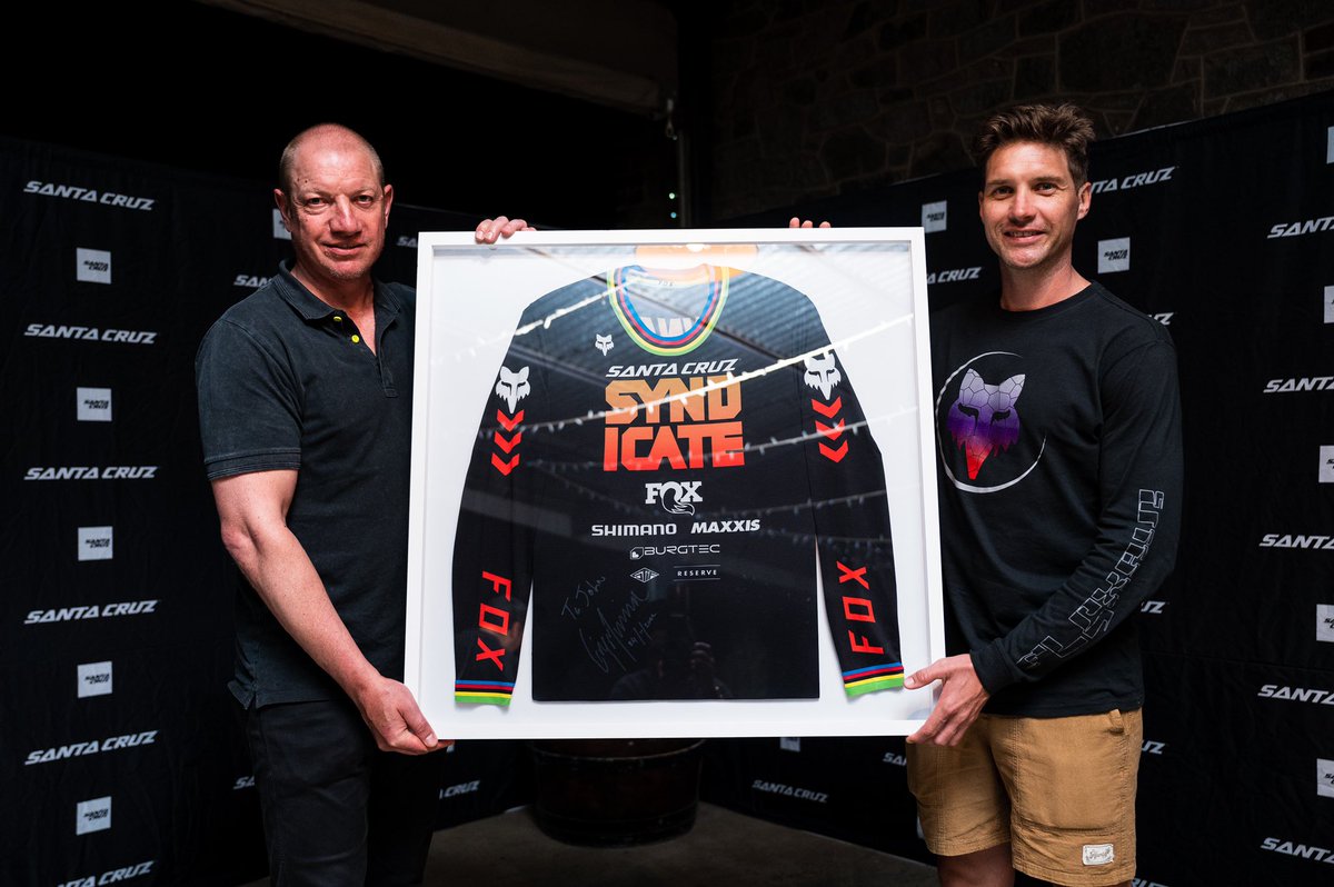 _RushSports_'s tweet photo. The Good Vibes Tour wasn’t just about bikes &amp; beer… we are thrilled to have raised R110 000 over the three nights auctioning signed @GregMinnaar Syndicate Jerseys at each stop 🐐🇿🇦 with proceeds split between #ChasingZero &amp; Town Bush Trails

#WeRide @santacruzbikes @maxxistires https://t.co/enDkGPBzeE