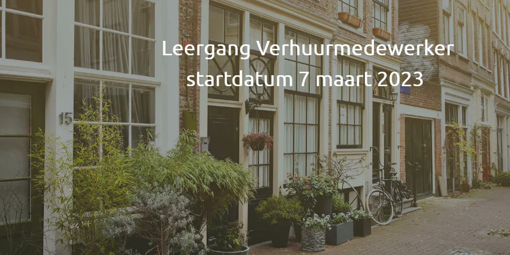 Ben je klaar voor de volgende stap en wil jij aan de slag als spin in het web binnen de corporatie? Gedurende deze opleiding leer je alles wat je moet weten om aan de slag te gaan als medewerker verhuur. buff.ly/3Xx5lkv