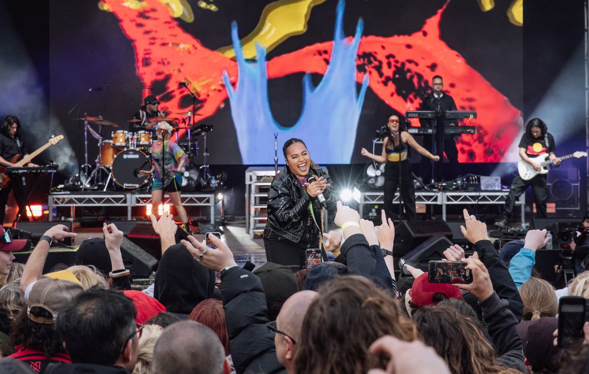 nmeaustralia's tweet photo. The inaugural First &amp; Forever Festival promised to celebrate Blak excellence and delivered on all fronts. Read the NME review https://t.co/Pp88FbtPSF https://t.co/Br5LiR8Tgy
