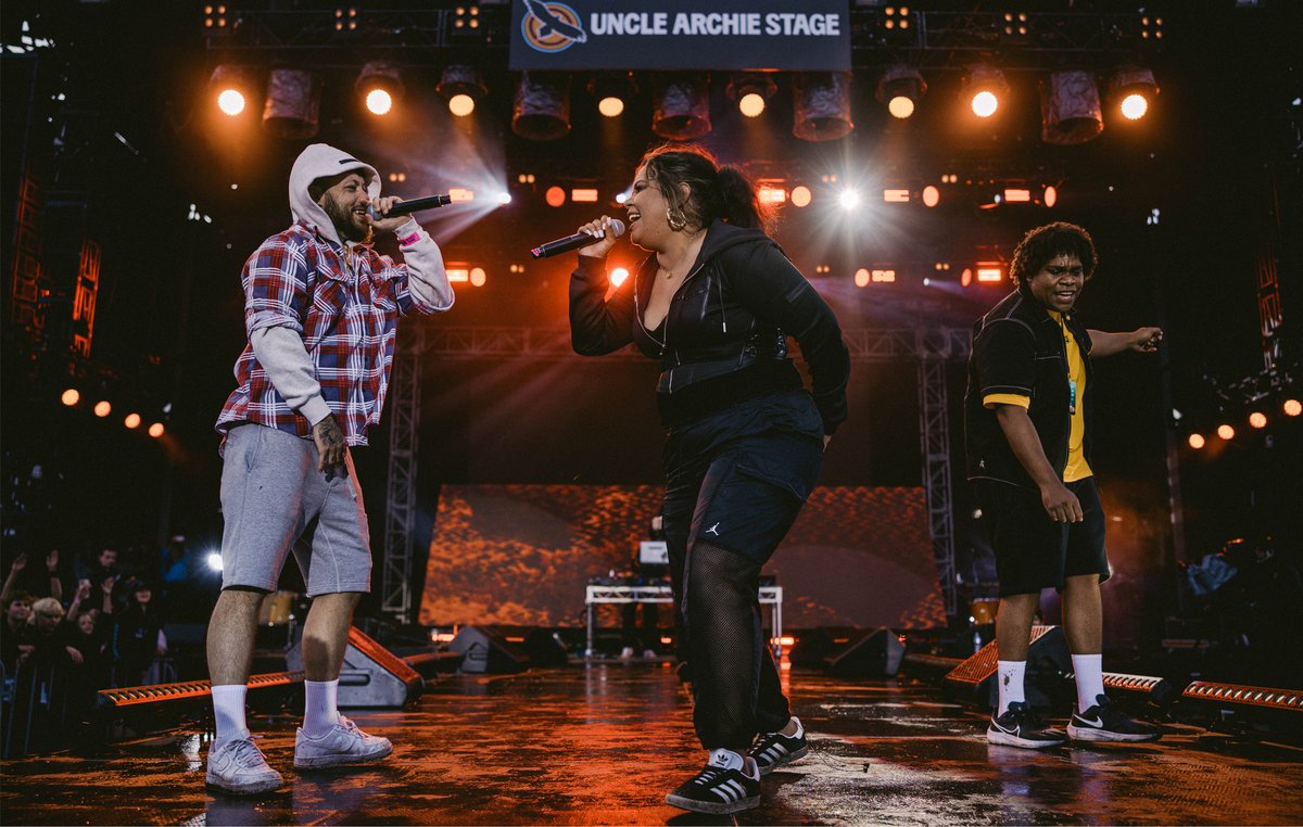 nmeaustralia's tweet photo. The inaugural First &amp; Forever Festival promised to celebrate Blak excellence and delivered on all fronts. Read the NME review https://t.co/Pp88FbtPSF https://t.co/Br5LiR8Tgy