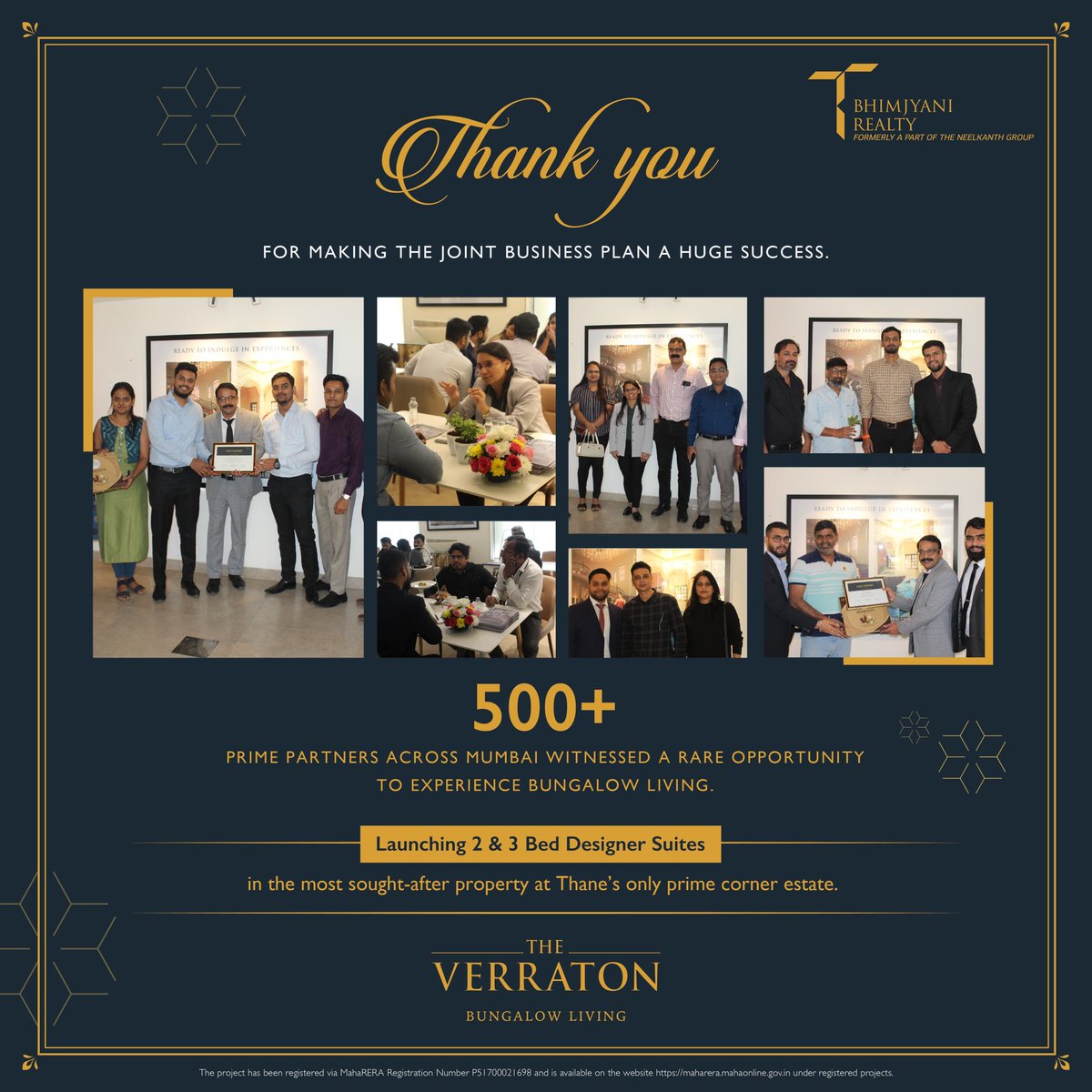 Xanadu_Realty's tweet photo. 500+ prime partners witnessed the rare opportunity to experience bungalow living  at Thane’s only Hillside Waterfront Corner Estate.

Launching 2 &amp; 3 bed designer suites at The Verraton  - Bungalow Living!

#inspiringmomentum #showreel https://t.co/Sy66K4KnC8