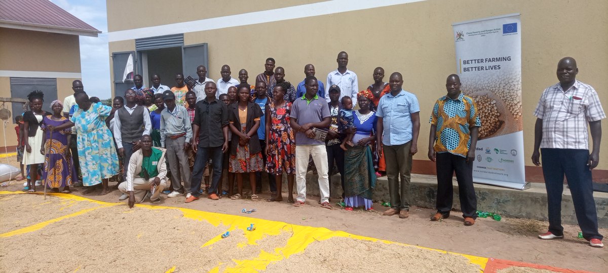 1/4 @SolidaridadECA  Development Initiatives for Northern Uganda (DINU-Chase) project in partnership with National Agricultural Research Organisation - @narouganda, Sasakawa and Nwoya District Local Government organized an event to address market access. @RTurakira @flirshk