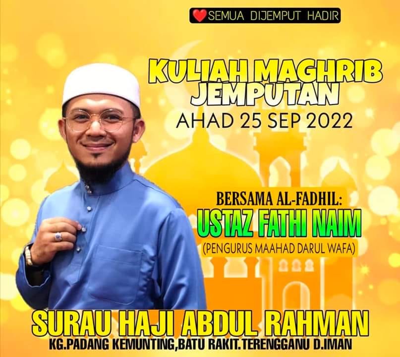 BULETIN RMS on Twitter "Al Fadhil ke Al Unta.??"