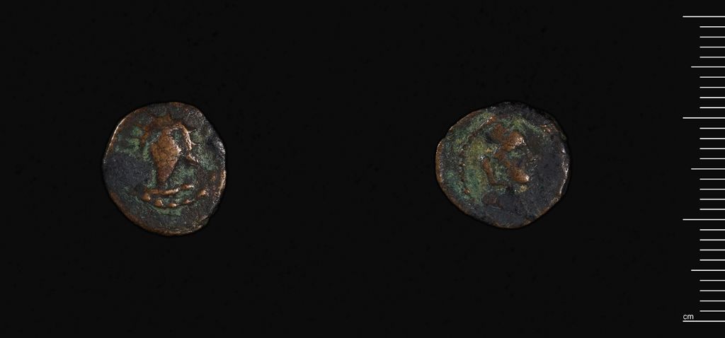harvard_art_bot's tweet photo. Coin of Palmyra - (300 - 200 BCE)  | Struck | 1980.85.145 https://t.co/q02N2zXVfB