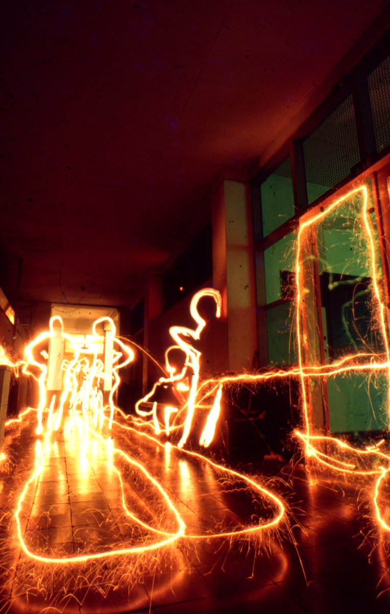 Playing with Time Photography using Fireworks and Flashlight on Fujichrome slide film. 

#analophotography #35mmfilm #timephotography #LensCultureDiscoveries 

<a href="/lensculture/">LensCulture</a> 

☕️🚬☮️