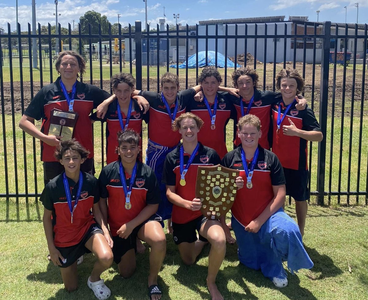 Albury_High's tweet photo. Congratulations Gold medalists in the Boys Under 15’s NSW CHS Knockout Finals - Albury High School. The boys defeated Balgowlah Boys HS 13 – 8 in the final in Lambton this afternoon. Charlie Murphy was named ‘Player of the Final’. https://t.co/lXqusDZp9e