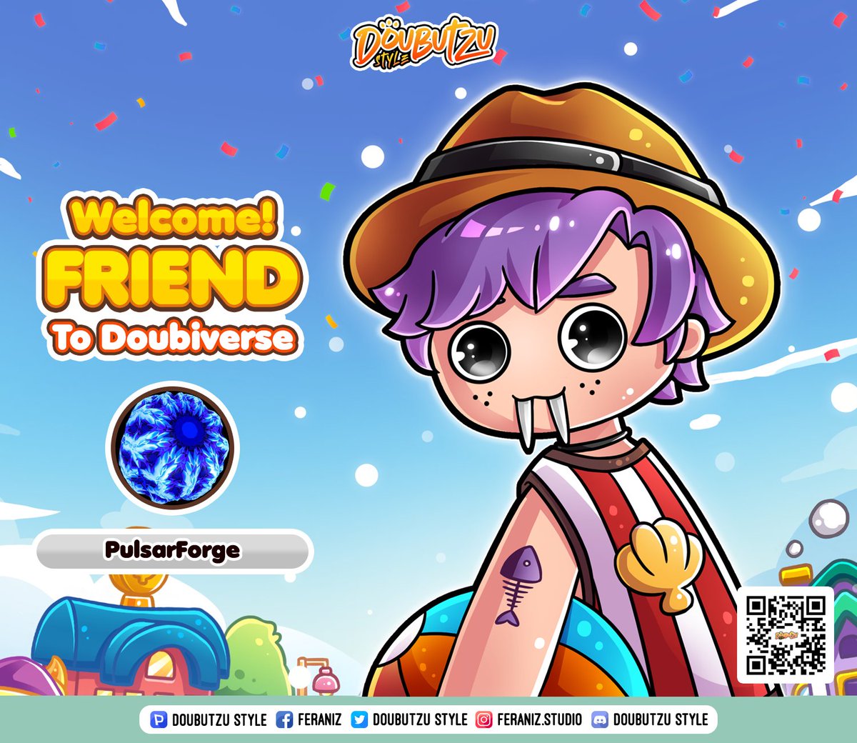 Hello, our dear Douby!
Today we have another new friend officially entering our village.

Welcome <a href="/pulsarforge/">Pulsar Forge</a> 🥳

Hope you enjoy your time with us.

#DoubutzuStyle #NFT
#NFTThailand #NFTThaiCommunity #NFTCommunity